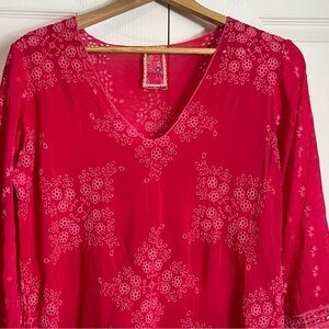 JOHNNY WAS Embroidered Top